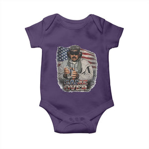 Game Over Maduro Dictator Baby Onesie Political Justice American Flag Politics Satire TS02 Purple Print Your Wear