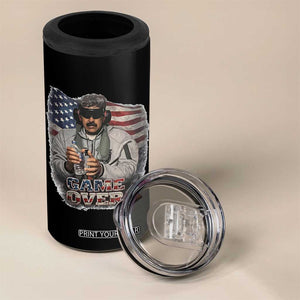 Game Over Maduro Dictator 4 in 1 Can Cooler Tumbler Political Justice American Flag Politics Satire TS02 Print Your Wear