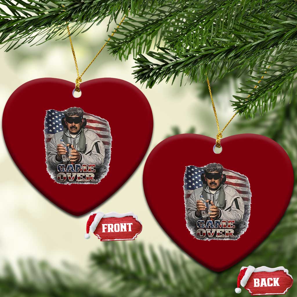 Game Over Maduro Dictator Ceramic Ornament Political Justice American Flag Politics Satire TS02 Print Your Wear