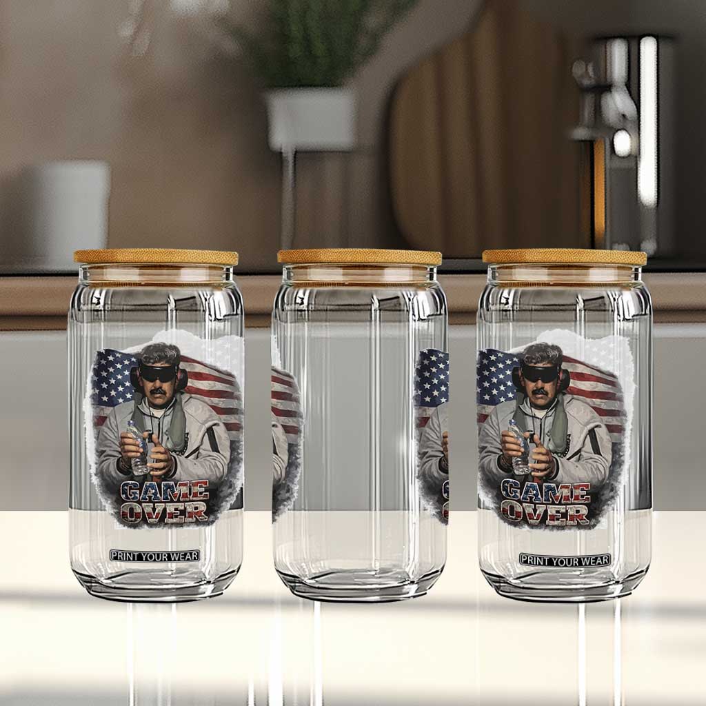 Game Over Maduro Dictator Glass Can Political Justice American Flag Politics Satire TS02 Print Your Wear