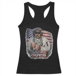 Game Over Maduro Dictator Racerback Tank Top Political Justice American Flag Politics Satire TS02 Black Print Your Wear