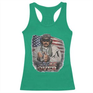 Game Over Maduro Dictator Racerback Tank Top Political Justice American Flag Politics Satire TS02 Irish Green Print Your Wear