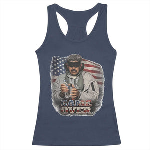 Game Over Maduro Dictator Racerback Tank Top Political Justice American Flag Politics Satire TS02 Navy Print Your Wear