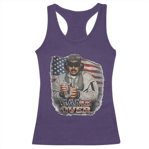 Game Over Maduro Dictator Racerback Tank Top Political Justice American Flag Politics Satire TS02 Purple Print Your Wear