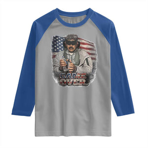 Game Over Maduro Dictator Raglan Shirt Political Justice American Flag Politics Satire TS02 Sport Gray Royal Print Your Wear