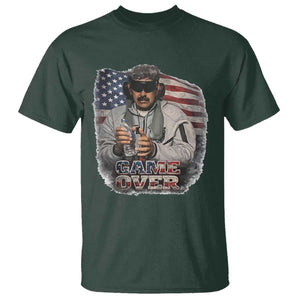 Game Over Maduro Dictator T Shirt Political Justice American Flag Politics Satire TS02 Dark Forest Green Print Your Wear