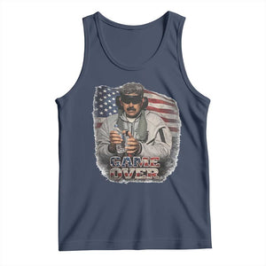 Game Over Maduro Dictator Tank Top Political Justice American Flag Politics Satire TS02 Navy Print Your Wear