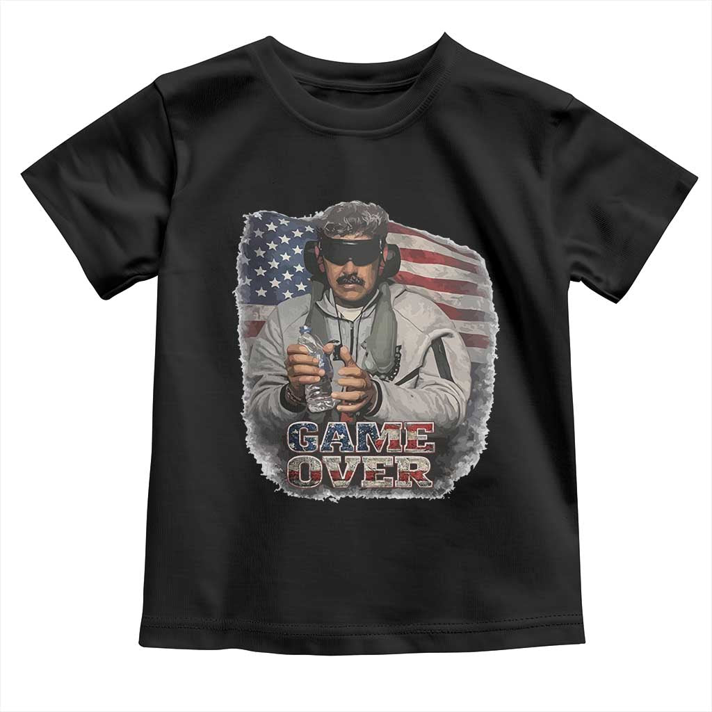 Game Over Maduro Dictator Toddler T Shirt Political Justice American Flag Politics Satire TS02 Black Print Your Wear