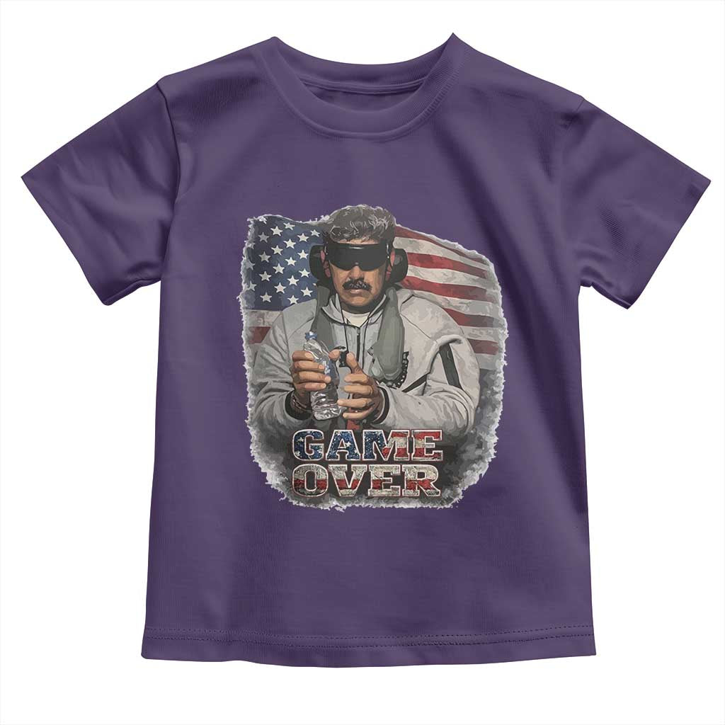 Game Over Maduro Dictator Toddler T Shirt Political Justice American Flag Politics Satire TS02 Purple Print Your Wear