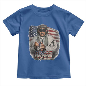 Game Over Maduro Dictator Toddler T Shirt Political Justice American Flag Politics Satire TS02 Royal Blue Print Your Wear