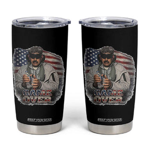 Game Over Maduro Dictator Tumbler Cup Political Justice American Flag Politics Satire TS02 Black Print Your Wear