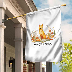 Mindful Aloka the Dog Mindfulness Garden Flag Zen Lotus Spiritual Calm TS02 Print Your Wear