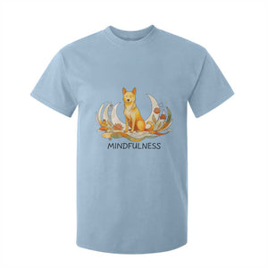Mindful Aloka the Dog Mindfulness T Shirt For Kid Zen Lotus Spiritual Calm TS02 Light Blue Print Your Wear