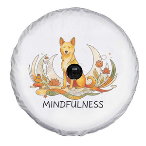 Mindful Aloka the Dog Mindfulness Spare Tire Cover Zen Lotus Spiritual Calm TS02 Print Your Wear