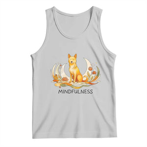 Mindful Aloka the Dog Mindfulness Tank Top Zen Lotus Spiritual Calm TS02 Ash Print Your Wear
