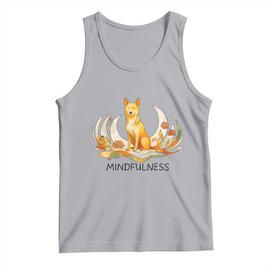 Mindful Aloka the Dog Mindfulness Tank Top Zen Lotus Spiritual Calm TS02 Athletic Heather Print Your Wear