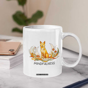 Mindful Aloka the Dog Mindfulness Coffee Mug Zen Lotus Spiritual Calm TS02 Print Your Wear