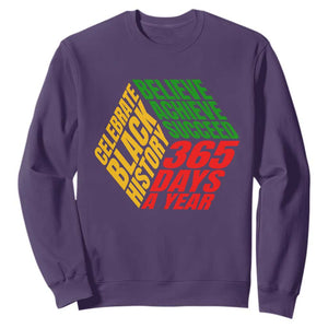Black History Month Sweatshirt Believe Achieve Succeed Proud African American TS02 Purple Printyourwear