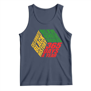 Black History Month Tank Top Believe Achieve Succeed 365 Days A Year Proud African American TS02 Navy Print Your Wear