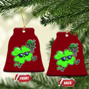 Funny Basketball Shamrock Ceramic Ornament Dunking Sports Player St. Patrick's Day TS02 Print Your Wear