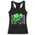 Funny Soccer Shamrock Racerback Tank Top Dabbing Player St. Patrick's Day TS02 Black Print Your Wear