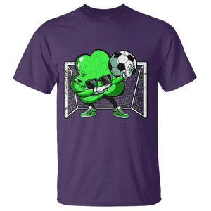 Funny Soccer Shamrock T Shirt Dabbing Player St. Patrick's Day TS02 Purple Print Your Wear