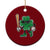 Lucky Baseball Shamrock Ceramic Ornament St Patrick's Day T-Ball Sport Lover Gift TS02 1pc Red Print Your Wear