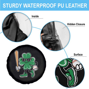 Lucky Baseball Shamrock Spare Tire Cover St Patrick's Day T-Ball Sport Lover Gift TS02 Print Your Wear
