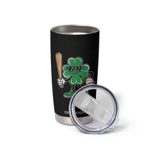 Lucky Baseball Shamrock Tumbler Cup St Patrick's Day T-Ball Sport Lover Gift TS02 Print Your Wear