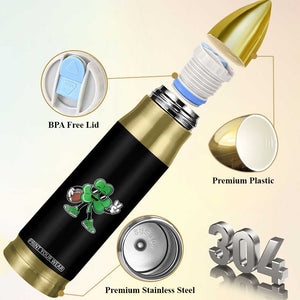 St Patrick's Day Lucky Shamrock Football Bullet Tumbler Sport Lover Gift TS02 Print Your Wear