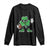 St Patrick's Day Lucky Shamrock Football Long Sleeve Shirt Sport Lover Gift TS02 Black Print Your Wear