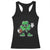 St Patrick's Day Lucky Shamrock Football Racerback Tank Top Sport Lover Gift TS02 Black Print Your Wear