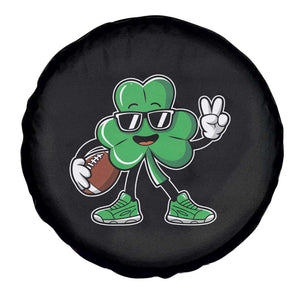 St Patrick's Day Lucky Shamrock Football Spare Tire Cover Sport Lover Gift TS02 Print Your Wear