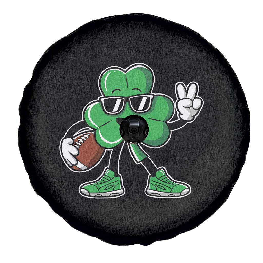 St Patrick's Day Lucky Shamrock Football Spare Tire Cover Sport Lover Gift TS02 Print Your Wear