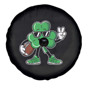 St Patrick's Day Lucky Shamrock Football Spare Tire Cover Sport Lover Gift TS02 Print Your Wear