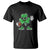 St Patrick's Day Lucky Shamrock Football T Shirt Sport Lover Gift TS02 Black Print Your Wear