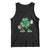 St Patrick's Day Lucky Shamrock Football Tank Top Sport Lover Gift TS02 Black Print Your Wear