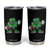 St Patrick's Day Lucky Shamrock Football Tumbler Cup Sport Lover Gift TS02 Black Print Your Wear