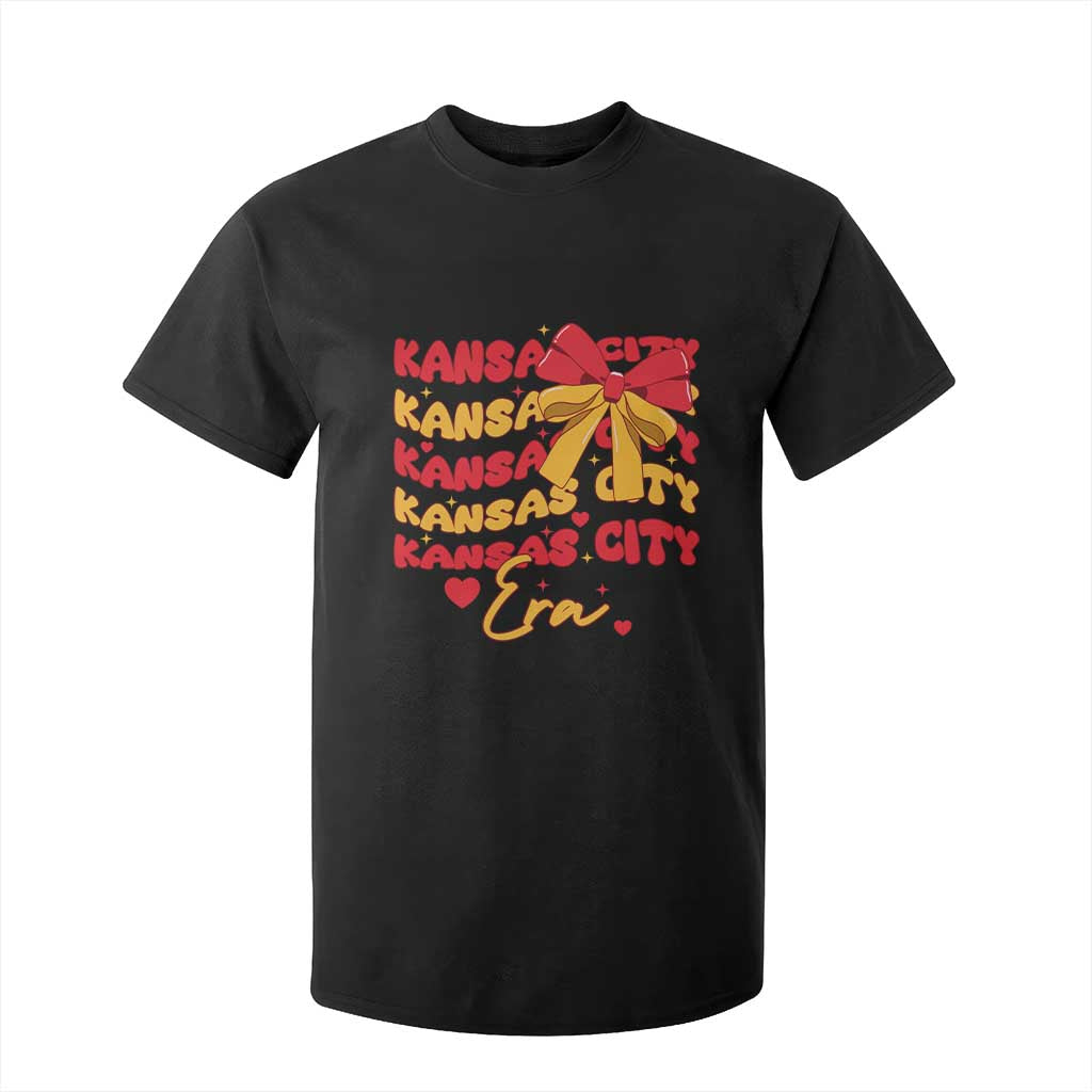 Groovy In My Kansas City Era T Shirt For Kid Retro Coquette Bow TS02 Black Print Your Wear