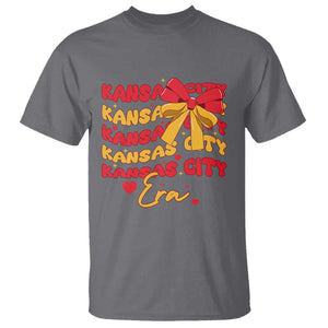Groovy In My Kansas City Era T Shirt Retro Coquette Bow TS02 Charcoal Print Your Wear