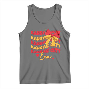 Groovy In My Kansas City Era Tank Top Retro Coquette Bow TS02 Black Heather Print Your Wear