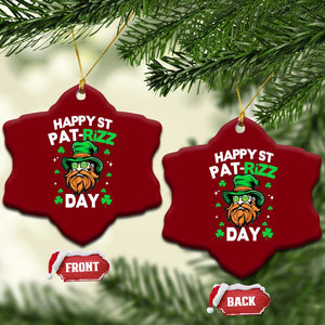 Happy St Pat Rizz Day Ceramic Ornament Funny St. Patrick's Day Leprechaun TS02 Print Your Wear