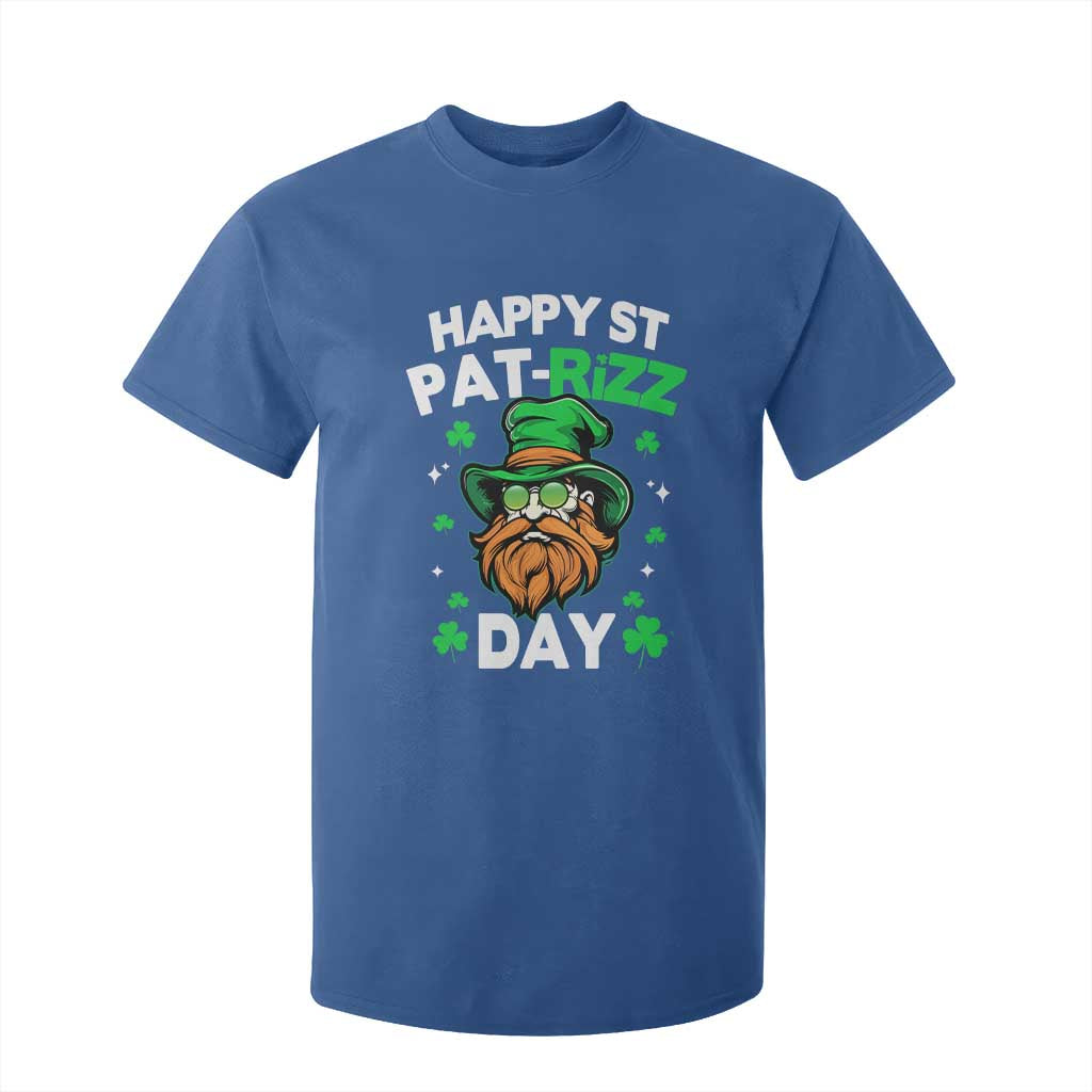 Happy St Pat Rizz Day T Shirt For Kid Funny St. Patrick's Day Leprechaun TS02 Royal Blue Print Your Wear