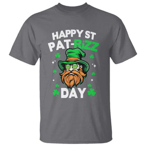 Happy St Pat Rizz Day T Shirt Funny St. Patrick's Day Leprechaun TS02 Charcoal Print Your Wear