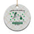 St Patrick's Day Lucky L&D Nurse Ceramic Ornament Labor And Delivery Shamrock TS02 1pc Christmas Plaid Print Your Wear