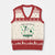 St Patrick's Day Lucky L&D Nurse V-Neck Knit Sweater Vest Labor And Delivery Shamrock TS02 Beige Red Print Your Wear