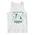 St Patrick's Day Lucky L&D Nurse Tank Top Labor And Delivery Shamrock TS02 White Print Your Wear