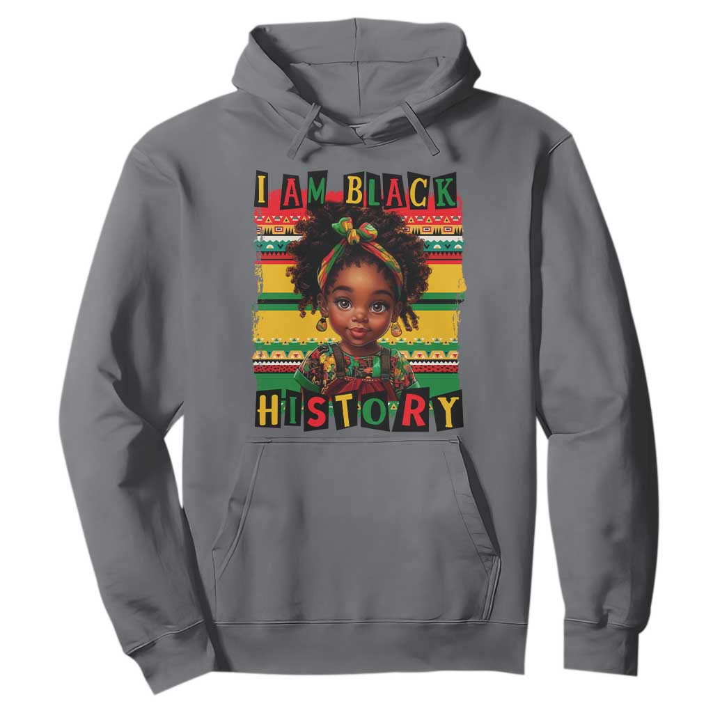 I Am Black History Hoodie Month Black Melanin Kids Girls TS02 Charcoal Print Your Wear