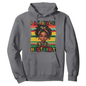 I Am Black History Hoodie Month Black Melanin Kids Girls TS02 Charcoal Print Your Wear