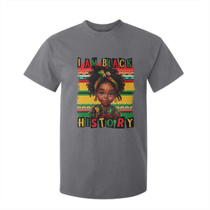 I Am Black History T Shirt For Kid Month Black Melanin Kids Girls TS02 Charcoal Print Your Wear